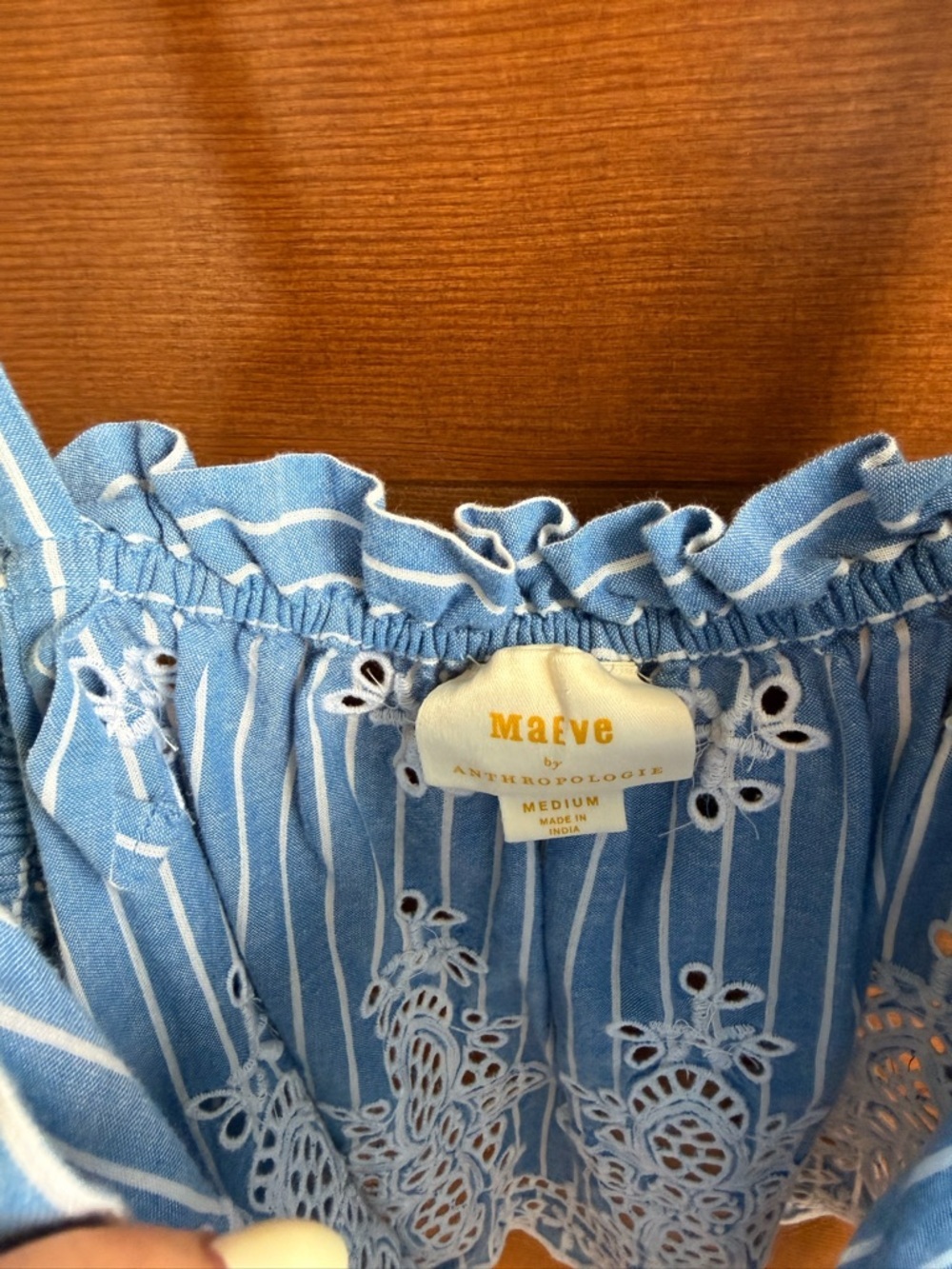 Maeve by Anthropologie Eyelet-Border Tank - Picture 4 of 7
